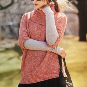 Cabi Split Cowl Turtle Neck Dolman Sleeve Sweater